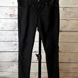 Vintage America Black Embossed Jeans Size 6/28